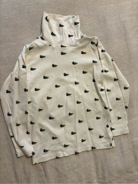 TBBC Turtleneck Size 7 Mallard Duck Print